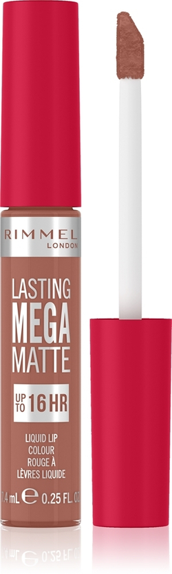 Rimmel Lasting Mega Matte - Легкая матовая жидкая помада 16 часов., 7,4 ml