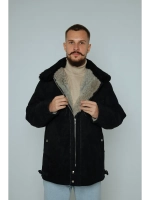 Дубленка Пилот овчинный ГОСТ: 5710-85 чёрная