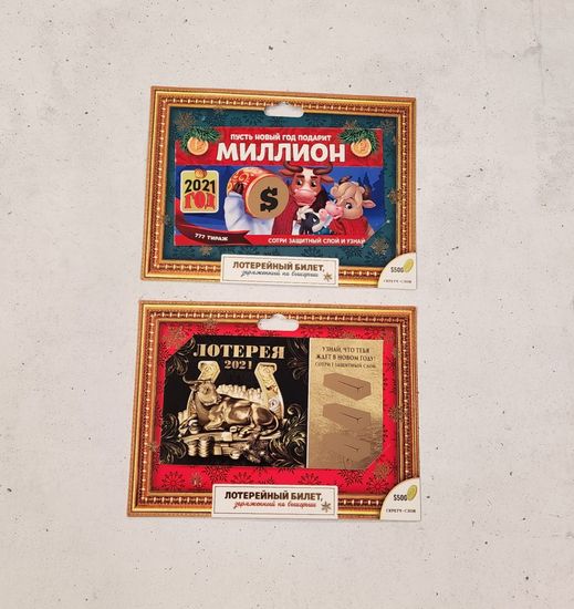 Гадание-лотерея "Новый год", 2 шт.