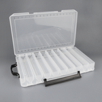 Коробка для воблеров двусторонняя 9+9 отделений (340х220х50мм)