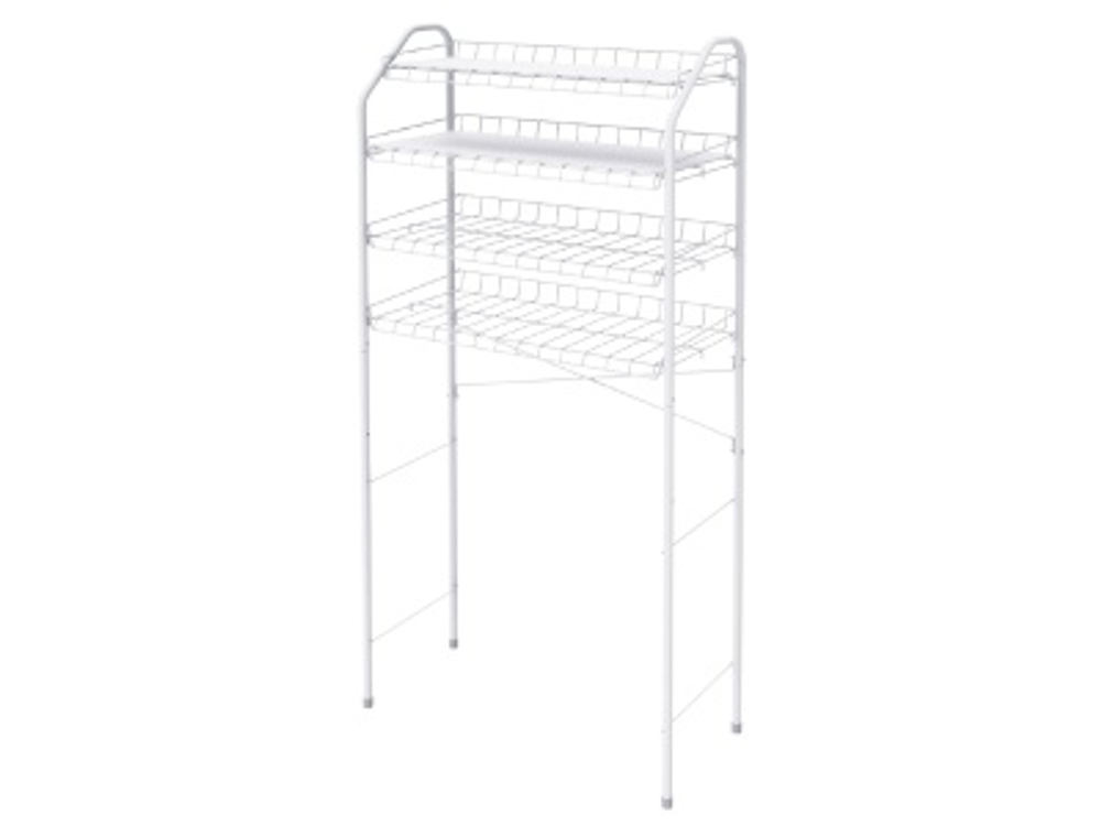 Стеллаж в ванную комнату 4-х ярусный 660х280х1500мм белый