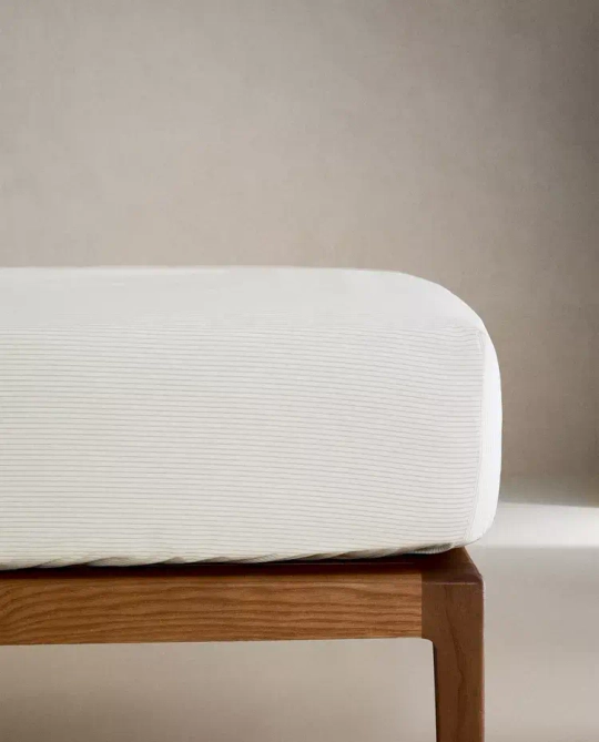 ZARA HOME ДЕТСКАЯ ПРОСТЫНЯ В ПОЛОСКУ, СЕРЫЙ
