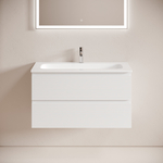 Тумба подвесная Sancos Folk с двумя ящиками 890х445х500, Bianco, FL90W