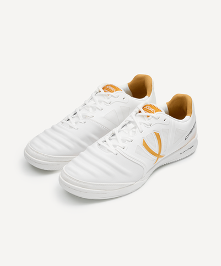 Бутсы зальные JÖGEL CAMPO 2.0, белый/золотой