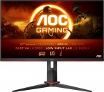 Монитор Игровой 27" AOC 27G2ZN3/BK/01 Fast VA 1920x1080 280Hz 0.5msс 3000cd/m 1000:1 2xHDMI 1xDP Регулировка по высоте 130мм. PIVOT, Поворот, Наклон, Съемная стойка. Выход наушников (3,5 мм). Black