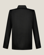 Блуза из обнимающего шелка в черном