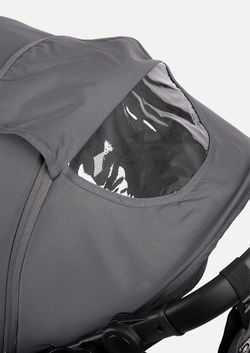 Peppy Коляска прогулочная Polo 2.0 (steel grey) хром рама, сумка