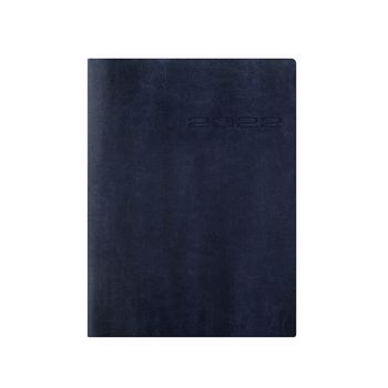 Еженедельник Letts Lecassa A6+ кожзам кремовые страницы мягкая обложка синий (412 161020)