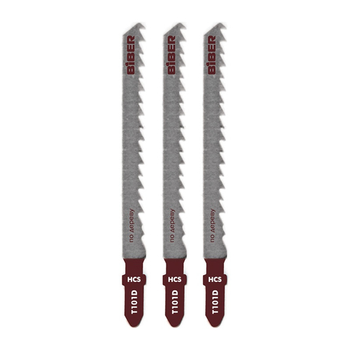 БИБЕР 85275 Полотна по дерев для эл. лобз. 74/4 мм Т101D чист рез 3шт---