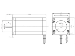 Шаговый двигатель 57HS112-4004 серии NEMA 23
