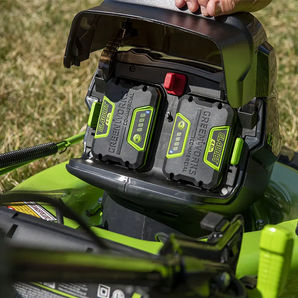 Аккумуляторная газонокосилка Greenworks GC82LM51SP2K2 82В (1 x 5 Ач, ЗУ) нож 51 см, 2515907UB