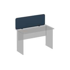 Экран настольный фронтальный тканевый, синий, для стола 120 МР А 864 BA40