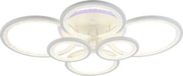 Светодиодная люстра 168W+8W 3000К-6000К RGB 8448/6 WHT белый Profit Light