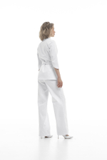 Блуза на запах из уплотненного хлопка