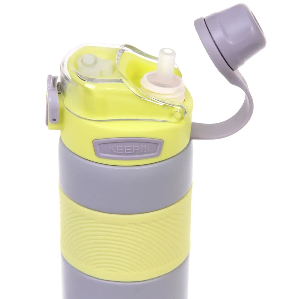 Термос 800мл «Фитнесс», цвет серый