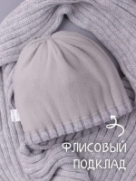 Шапка для девочки зимняя вязаная и шарф