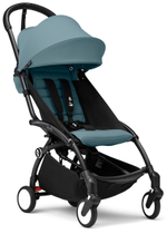 Коляска Stokke YOYO3 Newborn Pack рама чёрная Black 2 в 1 Aqua