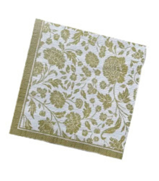 Салфетки 3-сл. 33*33см Bouguet 20 шт Анжелика Золото