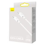 Type-C Кабель Baseus Superior Series Fast Charging Data Cable Type-C to Type-C 100W 1m - White