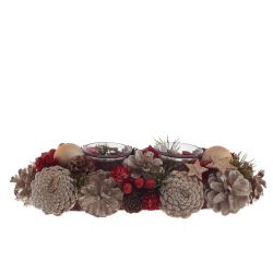 GAEM Подсвечник "Новогодняя композиция", L31 W14 H8 см