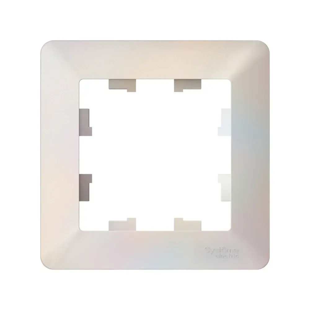 ATLASDESIGN AIR 1-постовая РАМКА, ЖЕМЧУГ/дымчатый белый