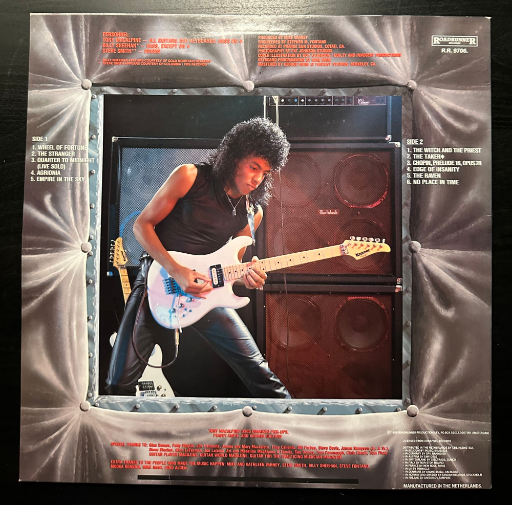 Tony MacAlpine - Edge Of Insanity (Голландия 1986г.)