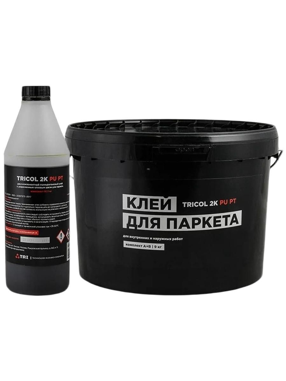 Клей для паркета TRICOL 2K PU PT 9кг