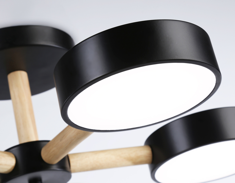 FL4828/5 BK черный 3000K-6400K 65W D580*160 (ПДУ ИК)