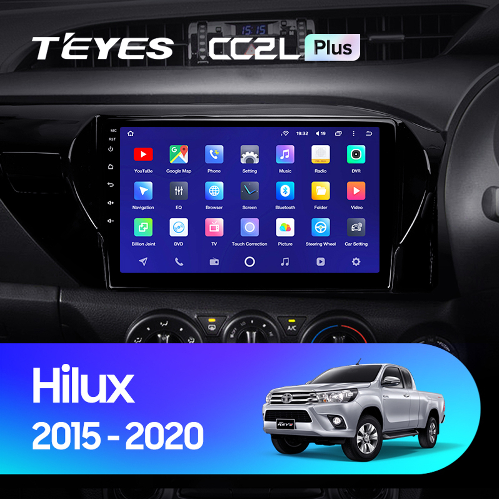 Teyes CC2 Plus 10" для Toyota Hilux 2015-2020 (прав)