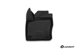 Коврик в салон для FORD Focus 3, 2015-, передний левый, 1 шт. (полиуретан) ELEMENT3D1671210KFL