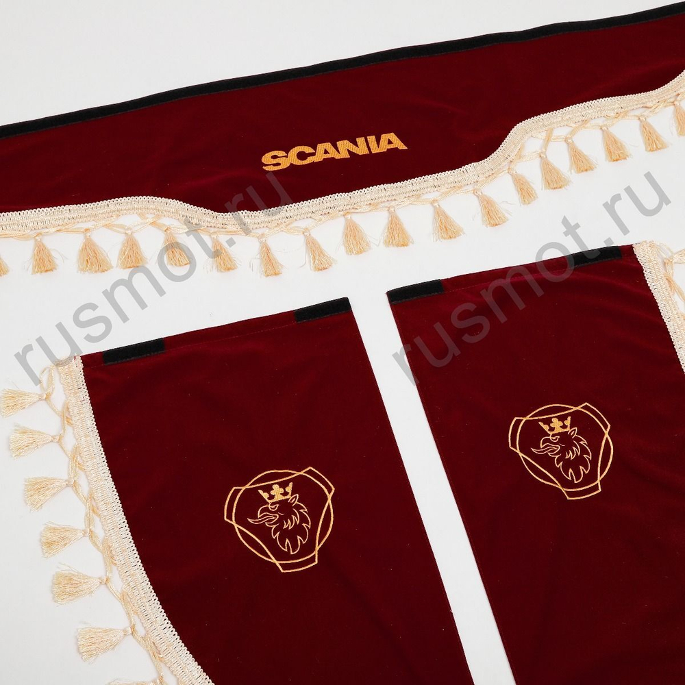 Ламбрекены аликанте вышивка Scania