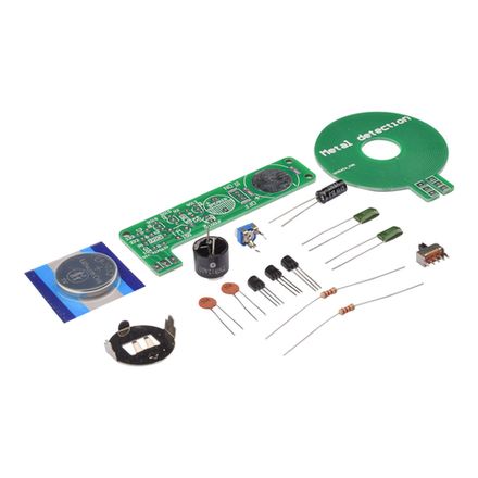 Набор для самостоятельной сборки и пайки (конструктор) "Металлоискатель на батарейке CR2032"