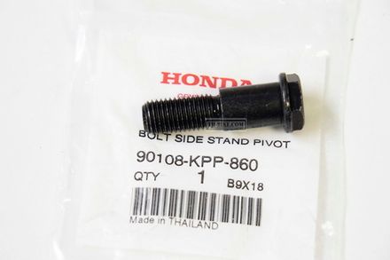 90108-KPP-860. BOLT, SIDE STAND PIVOT. Honda