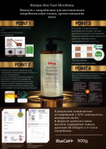 RONAS Шампунь с микробиомом для воставновления , против выпадения волос - Shampoo Beer Yeast Microbiome ,500 мл