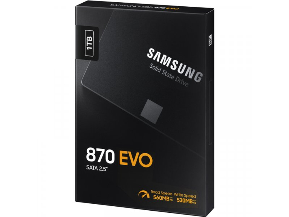 SSD накопитель Samsung 870 Evo 1ТБ, 2.5" SATA, SATA III, [MZ-77E1T0B/EU]