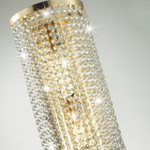 5028/2WA MODERN ODL23 621 золотой/прозрачный металл/хрусталь Бра E14 2*40W CHOKKA