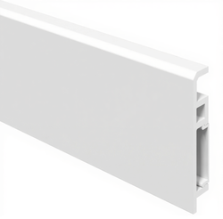 Плинтус из вспененного ПВХ Aberhof Luxe Белая орхидея 70х13х2000 мм