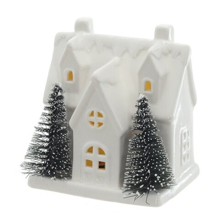 GAEM Фигурка декоративная "Домик" с подсветкой (2хLR44), L8 W6 H10 см