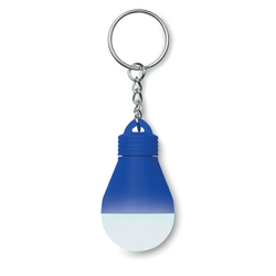 Пластиковый фонарь-брелок в виде лампочки Синий