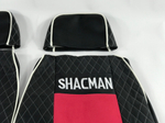 Чехлы Премиум стеганные кожа + аликанте вышивка SHACMAN X3000 SH01 Польша