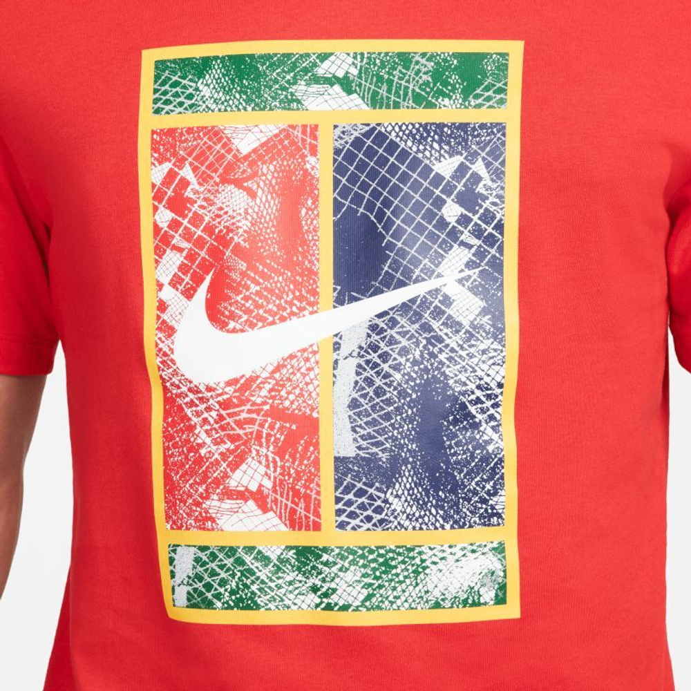 Мужская теннисная футболка Nike Court Tennis T-Shirt - university red
