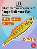 Воблер для рыбалки DUO Rough Trail Kono Flat 160F, CJA0685 Blood Gold, 160 мм, 48 г, плавающий, джеркбейт
