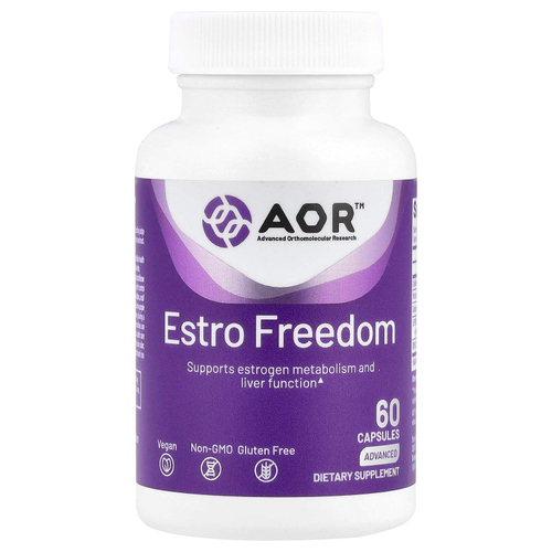 Advanced Orthomolecular Research AOR, Estro Freedom, 60 вегетарианских капсул