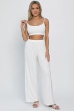 Кроп-топ Шелк вискозы (молочный) Б14507-52М LT Collection