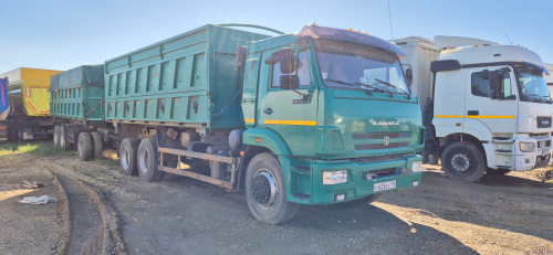 Планета 5529* на шасси КамАЗ 65115 6x4 Зерновоз 552919 (Дизельный, 11,8 л, 300 л.с., МТ)