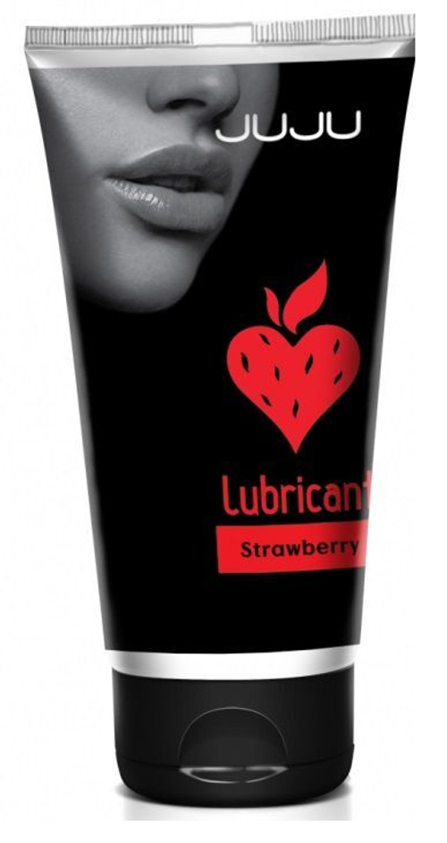 Съедобный лубрикант JUJU Strawberry с ароматом клубники - 50 мл.