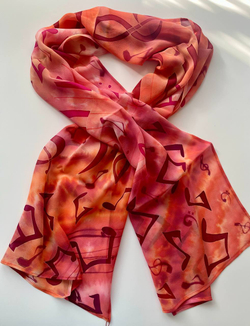 Шарф ручной работы из натурального шелка (1)