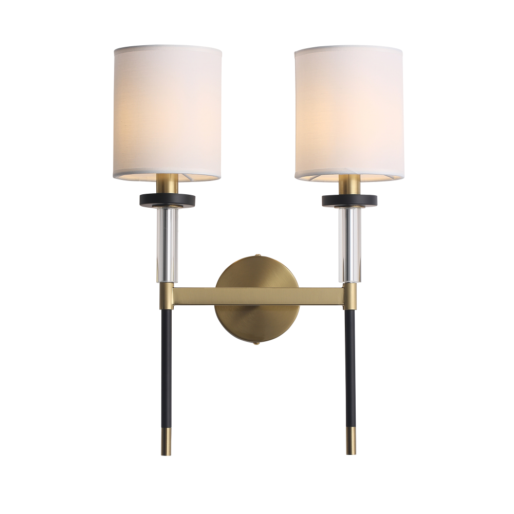 SL1404.301.02 Светильник настенный ST-Luce Латунь/Прозрачный E14*2 40W ВЕРИТАС