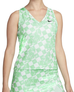 Топ теннисный Nike Court Dri-Fit Fall Victory Tank - green glow/black