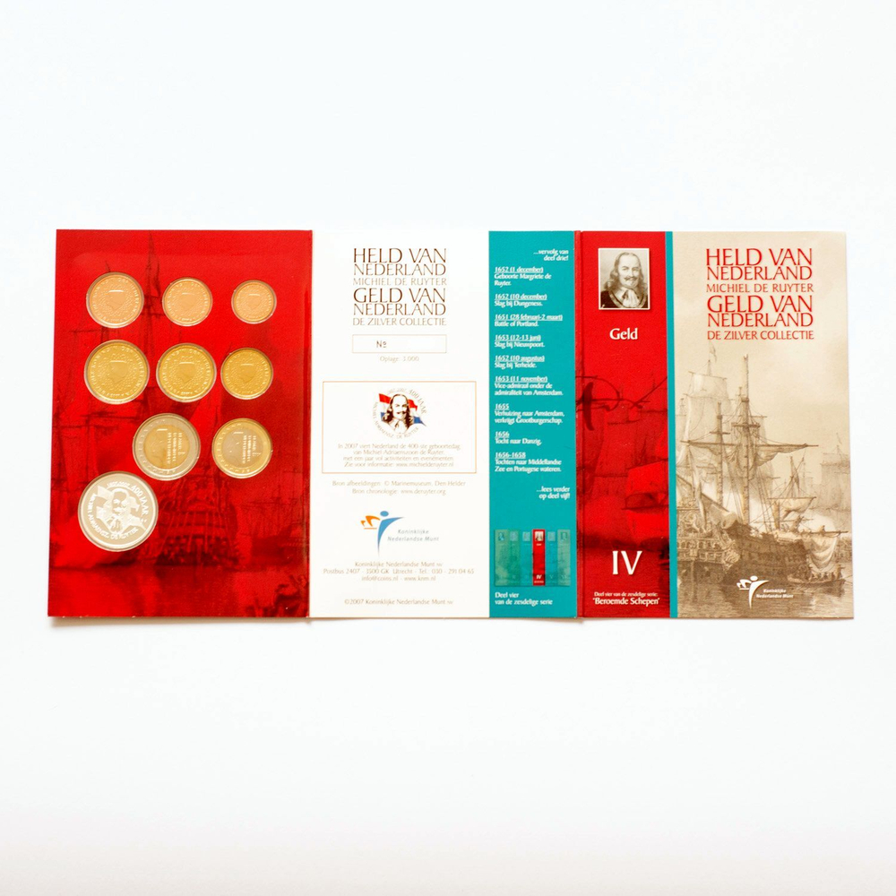 Netherlands 2007 Year Sets "Michiel de Ruyter" 6 Coin Sets